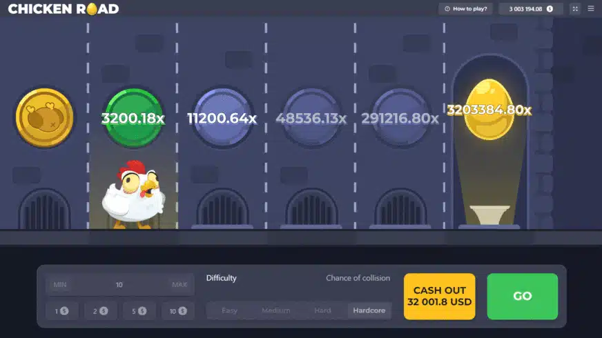 Características del juego Chicken Road 2.